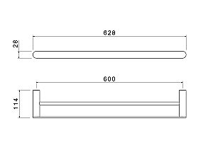 Полотенцедержатель Aquatek Лира AQ4430MB 60 черный матовый купить в интернет-магазине сантехники Sanbest