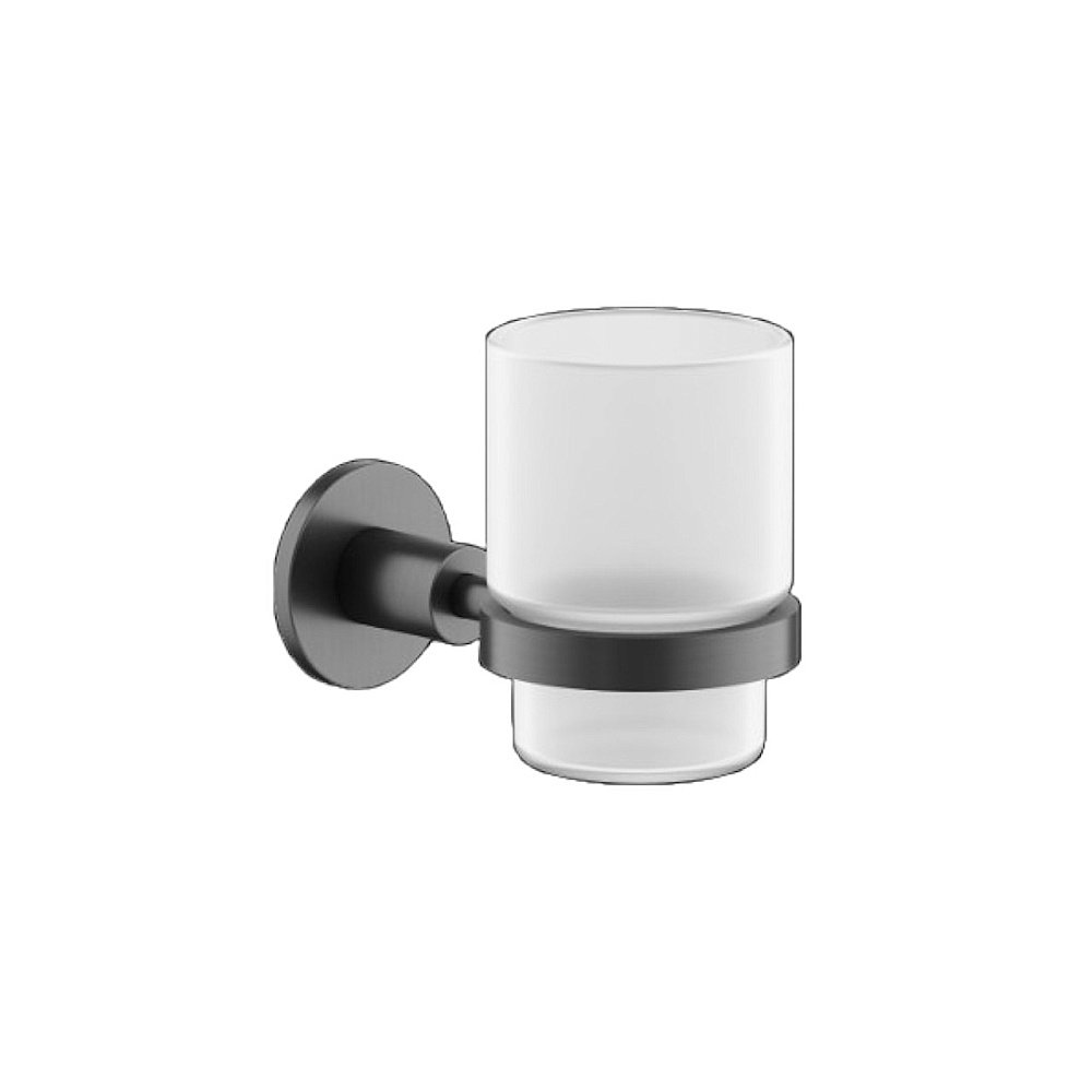 Стакан для зубных щеток Sancos Base SC9030GG вороненая сталь купить в интернет-магазине сантехники Sanbest