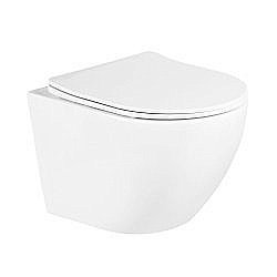 Унитаз подвесной  BelBagno UNO BB3105 безободковый, с крышкой микролифт купить в интернет-магазине Sanbest