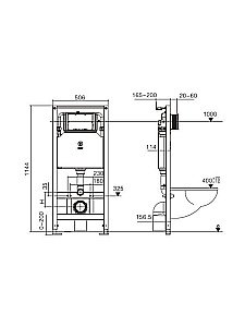 Унитаз подвесной WeltWasser WW MERZBACH 10000014124 с крышкой микролифт, безободковый, смыв торнадо, в комплекте с инсталяцией, черный матовый купить в интернет-магазине Sanbest