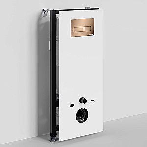 Система инсталляции для унитаза WasserKraft Abens 20TLT.010.ME.WH.RG03 с кнопкой розовое золото купить в интернет-магазине сантехники Sanbest