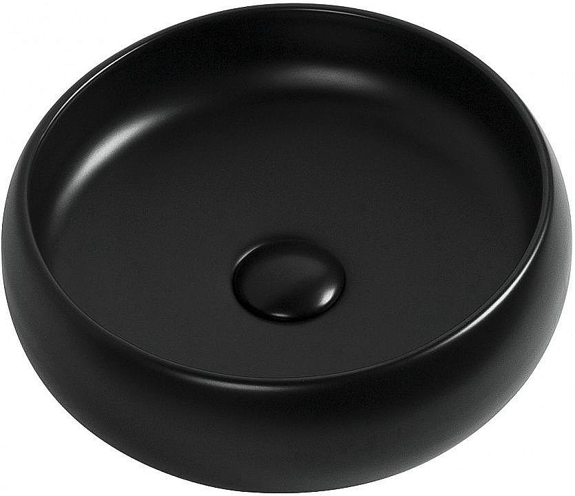 Раковина накладная Aquanet Round-1-MB 36 273680 черная матовая купить в интернет-магазине Sanbest