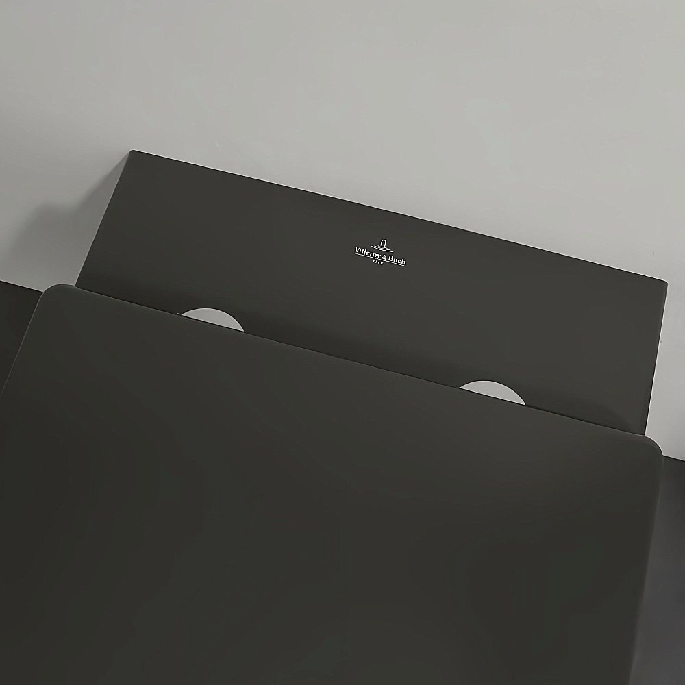 Унитаз подвесной Villeroy&Boch Memento 2.0 4633R0R7 черный матовый, безободковый купить в интернет-магазине Sanbest