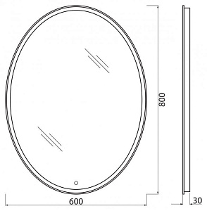 Зеркало BelBagno SPC-VST-600-800 в ванную от интернет-магазине сантехники Sanbest