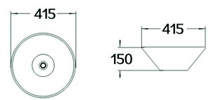 Раковина накладная SantiLine SL-1068 купить в интернет-магазине Sanbest