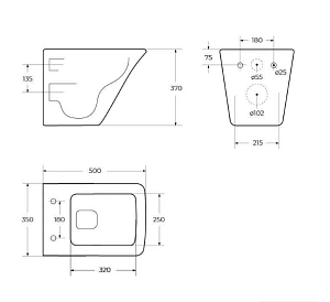 Унитаз подвесной BelBagno MARMI BB052CHR безободковый купить в интернет-магазине Sanbest