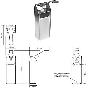 Диспенсер Bemeta Hotel 101109285 нержавеющая сталь купить в интернет-магазине сантехники Sanbest