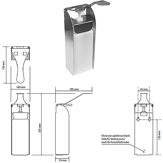 Диспенсер Bemeta Hotel 101109285 нержавеющая сталь купить в интернет-магазине сантехники Sanbest