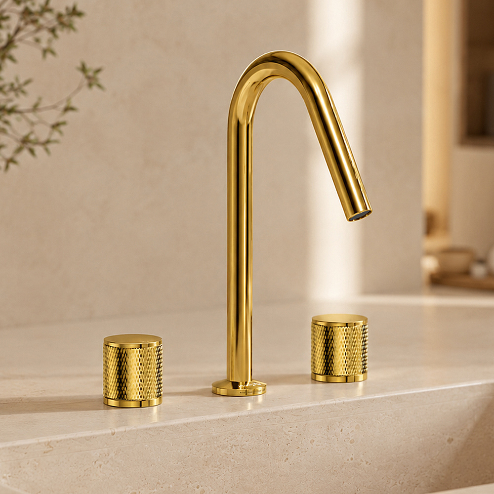 Смеситель для раковины WasserKraft Muritz 9835PG глянцевое золото купить в интернет-магазине сантехники Sanbest