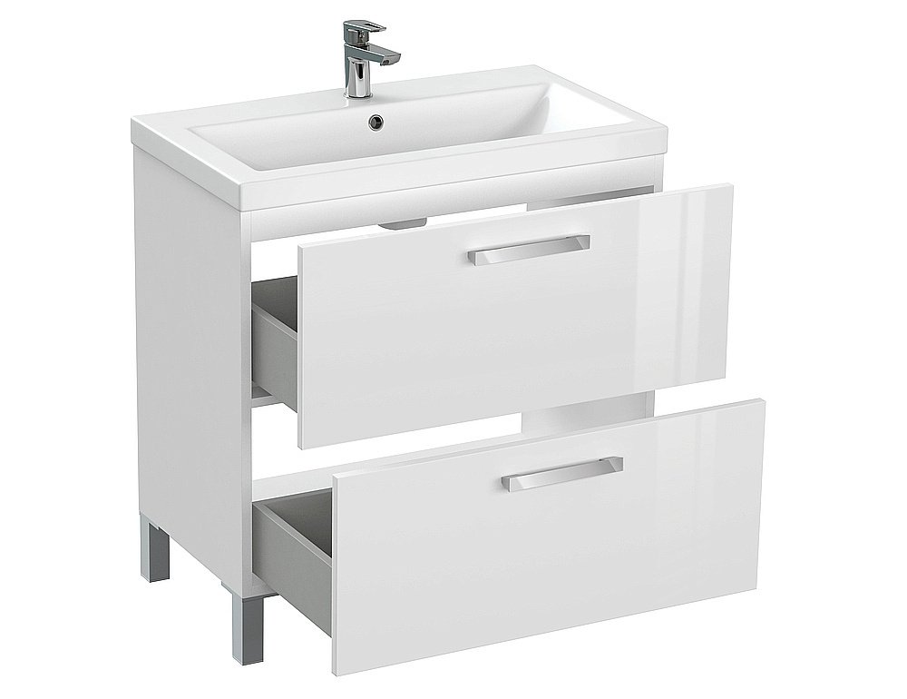 Мебель для ванной MELAR 80 белая для ванной в интернет-магазине Sanbest