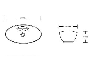 Раковина накладная CeruttiSpa 60 CR7003 белая купить в интернет-магазине Sanbest