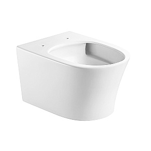 Унитаз подвесной Grossman Thin Rim GR-5604SQ белый, безободковый, с крышкой микролифт, слив торнадо купить в интернет-магазине Sanbest