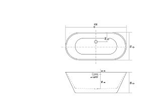 Ванна Aquatek Хорса 168x76 AQ-5776 белая купить в интернет-магазине Sanbest