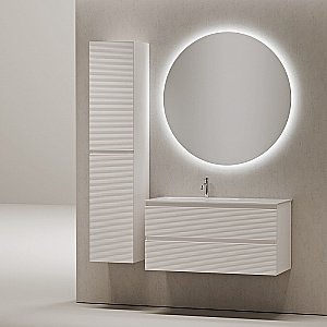 Тумба с раковиной Sancos Folk 100 FL100 Bianco левая/правая для ванной в интернет-магазине Sanbest