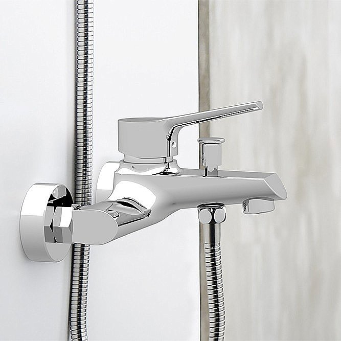 Смеситель для ванны PAINI Messina MECR111KM хром купить в интернет-магазине сантехники Sanbest