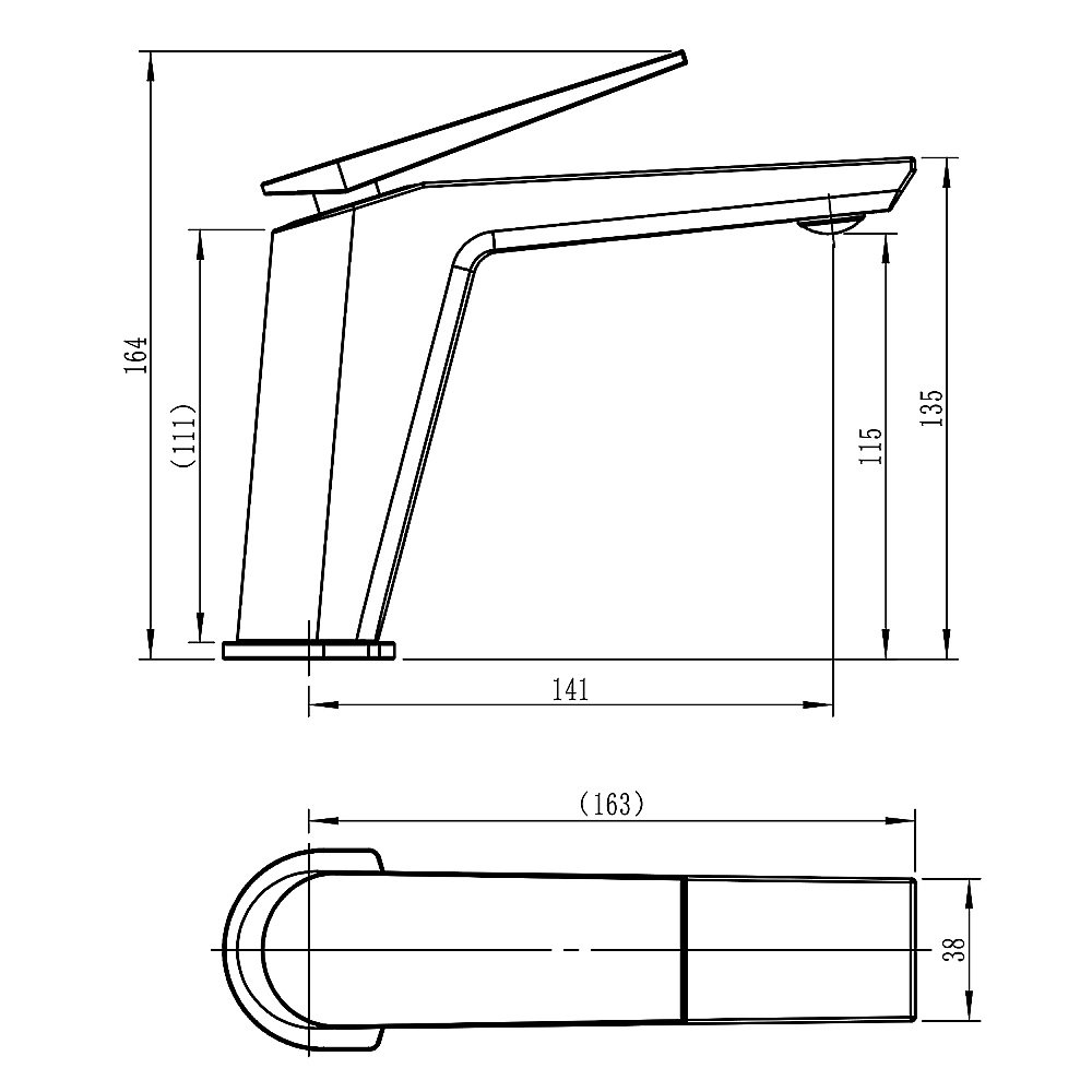 Смеситель для раковины LORANTO MARINA LR10507000 хром купить в интернет-магазине сантехники Sanbest