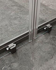 Душевой уголок Cezares Molveno 170x90 AH-2/2-170/90-C-GM-IV стекло прозрачное/профиль матовая оружейная сталь купить в интернет-магазине Sanbest