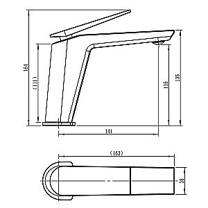 Смеситель для раковины LORANTO MARINA LR10507000 хром купить в интернет-магазине сантехники Sanbest