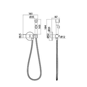 Гигиенический душ IDDIS Axes AXESBR0i08 купить в интернет-магазине сантехники Sanbest