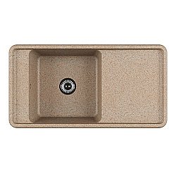 Мойка кухонная Акватон Беллис 97 песочная купить в интернет-магазине сантехники Sanbest