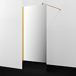 Душевое ограждение WasserKRAFT Rur 30W46PG-MR 110 профиль золото глянцевое/стекло зеркальное купить в интернет-магазине Sanbest