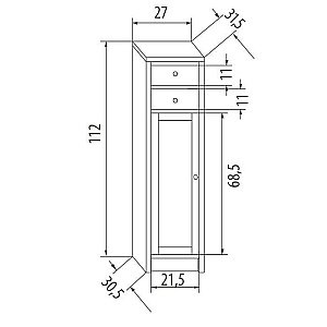 Тумба Eban Giada bianco decape для ванной в интернет-магазине сантехники Sanbest
