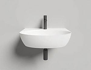 Раковина Salini ALDA WALL 02 140312G 58 из искусственного камня S-Sense, белая глянцевая купить в интернет-магазине Sanbest