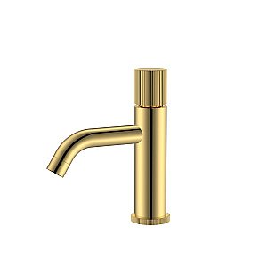 Смеситель для раковины Boheme Stick 121-GG.3 золото/ручка LINEA купить в интернет-магазине сантехники Sanbest