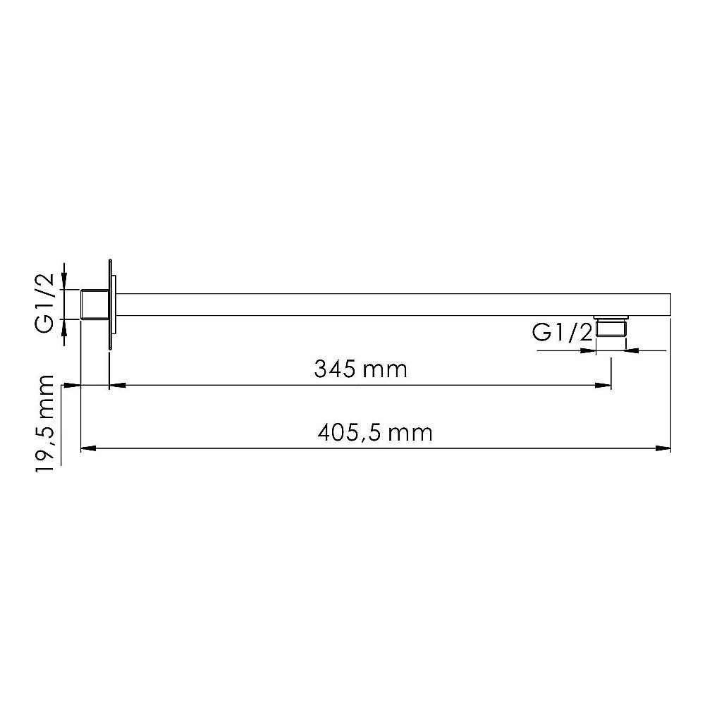 Держатель верхнего душа WasserKraft A351 розовое золото купить в интернет-магазине сантехники Sanbest