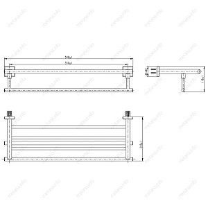 Полка для полотенец Melana MLN-862003 купить в интернет-магазине сантехники Sanbest