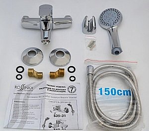 Смеситель для ванны Rossinka S S35-31 купить в интернет-магазине сантехники Sanbest