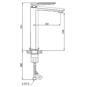 Смеситель для раковины Boch Mann CHIKA XL BM8590 купить в интернет-магазине сантехники Sanbest