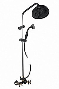 Душевая система Rav-Slezak MORAVA RETRO MK181.5/3CMATSM черный матовый/бронза купить в интернет-магазине сантехники Sanbest