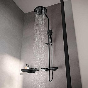 Душевая система KEUCO Plan blue 53926372321 черный матовый купить в интернет-магазине сантехники Sanbest