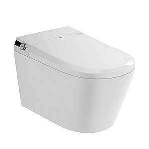 Унитаз-биде подвесной Abber Bequem AC1119S электронный, импульсный смыв, с крышкой микролифт белый купить в интернет-магазине Sanbest