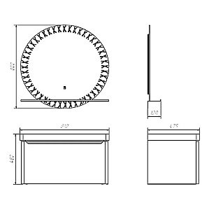 Зеркало Comforty Арзамас 80 00-00014152 в ванную от интернет-магазине сантехники Sanbest