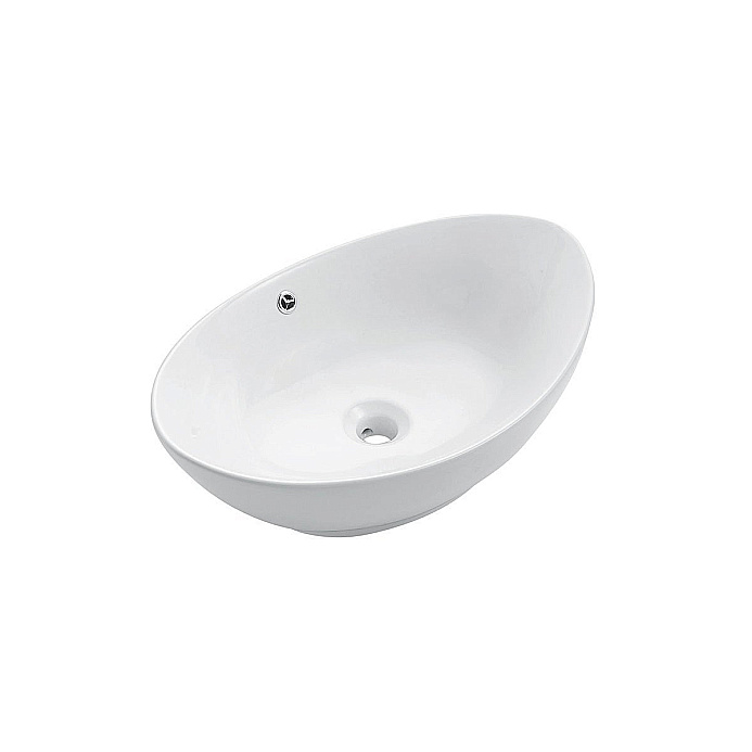 Раковина накладная Ceramalux N 59 9019 белая купить в интернет-магазине Sanbest