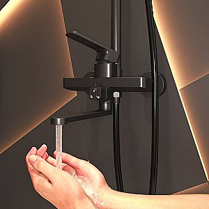 Душевая система Elghansa 2353520-2H-Black черная купить в интернет-магазине сантехники Sanbest