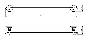 Полотенцедержатель Migliore Mirella ML.MRL-M051.DO золото купить в интернет-магазине сантехники Sanbest