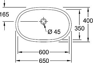 Раковина Villeroy&Boch O'Novo 65 41626001 альпийский белый купить в интернет-магазине Sanbest