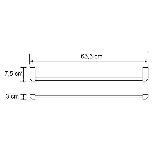 Полотенцедержатель WasserKRAFT Kammel K-8330WHITE купить в интернет-магазине сантехники Sanbest