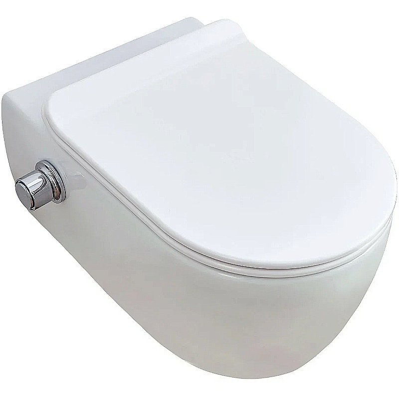 Унитаз SSWW CT2039V-B белый безободковый, с крышкой микролифт, функцией биде купить в интернет-магазине Sanbest