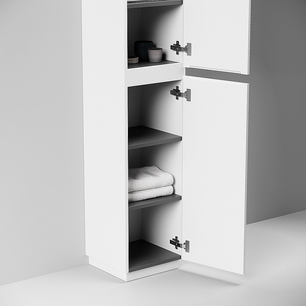 Шкаф-пенал напольный Sancos Folk Floor PFL35FW белый для ванной в интернет-магазине сантехники Sanbest