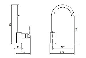 Смеситель для кухни Migliore Ermitage Mini 31485 бронза купить в интернет-магазине сантехники Sanbest