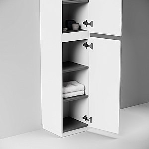 Шкаф-пенал напольный Sancos Folk Floor PFL35FW белый для ванной в интернет-магазине сантехники Sanbest