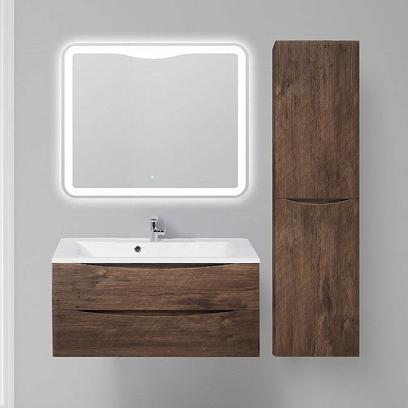 Шкаф BelBagno FLY-MARINO 1500 40 Rovere Moro для ванной в интернет-магазине сантехники Sanbest