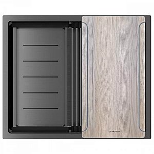 Кухонная мойка Paulmark NEXT-MULTI SINK 58 PM785845-GM вороненая сталь купить в интернет-магазине сантехники Sanbest