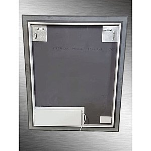 Зеркало с LED подсветкой Orange QUADRO OQ-60ZE 60x80 белый в ванную от интернет-магазине сантехники Sanbest