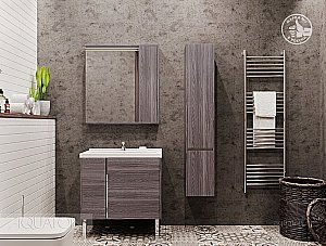 Тумба с раковиной Акватон Стоун 80 грецкий орех для ванной в интернет-магазине Sanbest