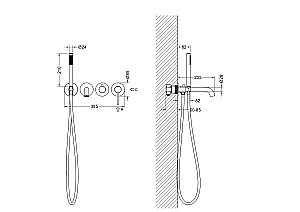 Смеситель для ванны Aquatek Европа AQ1344CR хром купить в интернет-магазине сантехники Sanbest